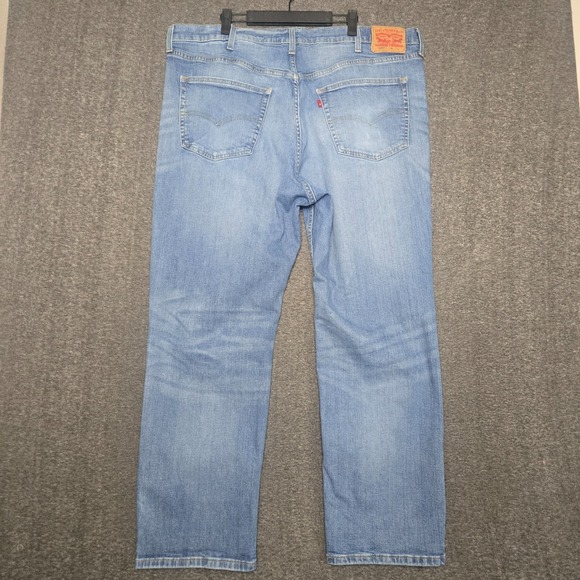 Levis 559 Jeans Mens 44x32 (Meas 42x29) Blue Straight Leg Relaxed Fit Light Wash - Picture 7 of 12